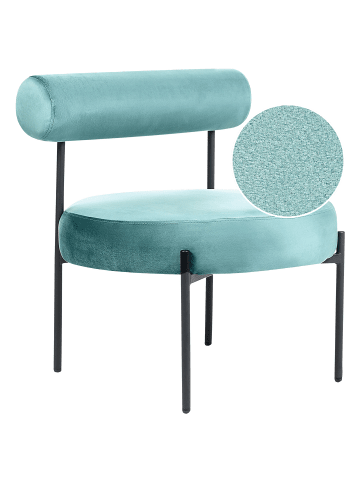 Beliani Sessel ALPHA in Grün/Schwarz - (W) 60 x (H) 66 x (L) 60 cm