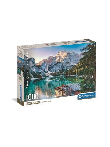 Clementoni Städte Lake Braies Italien 1000-teiliges Compact Puzzle