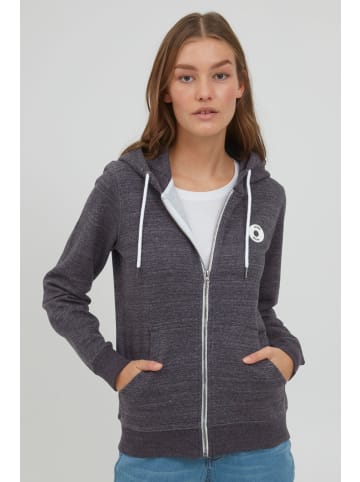 Oxmo Kapuzensweatjacke OXHelna 21800034-ME Sweatjacke mit Kapuze in Schwarz