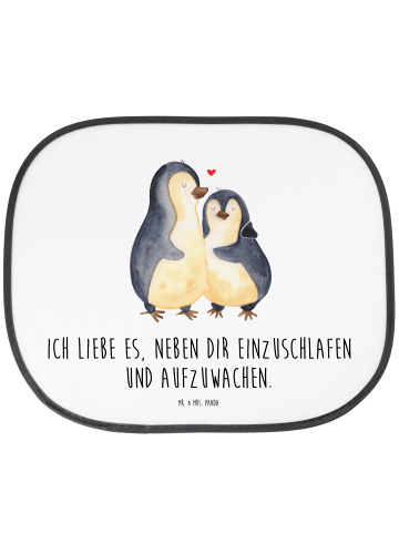 Mr. & Mrs. Panda sonnenschutz Pinguine Einschlafen mit Spruch in Weiß