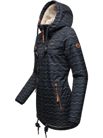 ragwear Winterjacke Zuzka Winter in Navy Zig Zag21