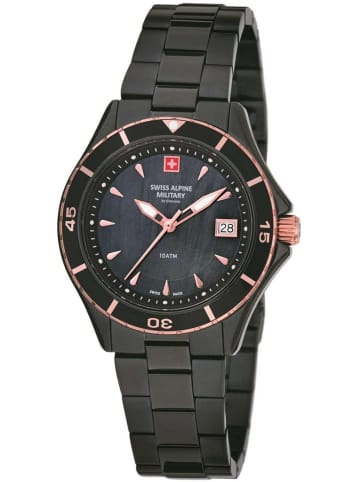 Swiss Alpine Military by Grovana Analoguhr für Damen in Schwarz