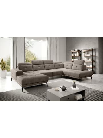 MF Design Brita Recamiere Rechts in Braun -  (L) 205 x (B) 350 x (H) 107 cm