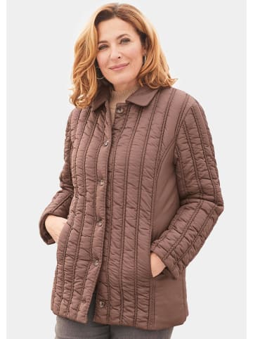 GOLDNER Steppjacke Jacke mit aufwendiger Längssteppung in dunkles kupfer