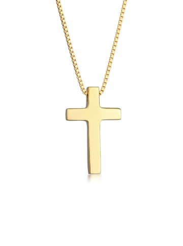 Elli Halskette 925 Sterling Silber Kreuz in Gold