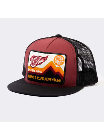 King Kerosin King Kerosin Snapback Mesh Cap Highway 1 in bordeaux