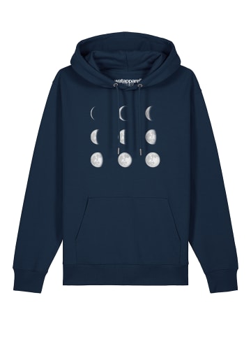wat? Apparel Sweatshirt Moonphases in Dunkelblau