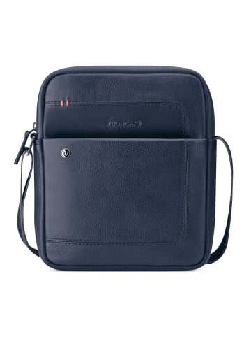 Roncato Alaska Umhängetasche Leder 19 cm in navy