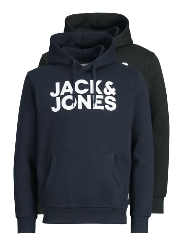 Jack & Jones Kapuzensweatshirt 2er Pack in multi-Black-Navy