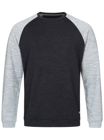 super.natural Merino Sweatshirt in schwarz - grau