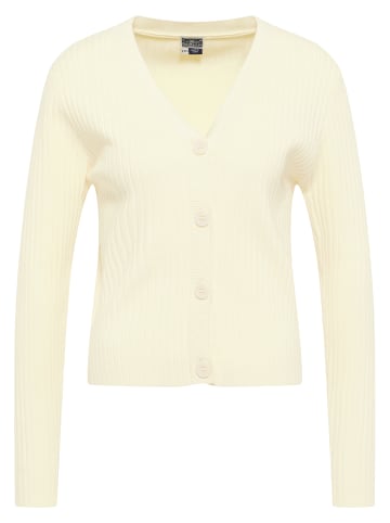DreiMaster Damen Strickjacke in Wollweiss