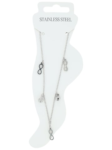 Adeliás Damen Anhänger aus Edelstahl mit Perle in silber