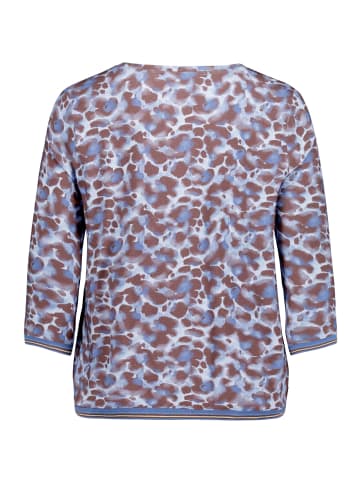 Betty Barclay Casual-Shirt mit Gummizug in Blau/Braun