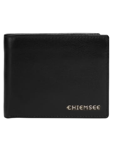 Chiemsee Geldbörse echt Leder in schwarz