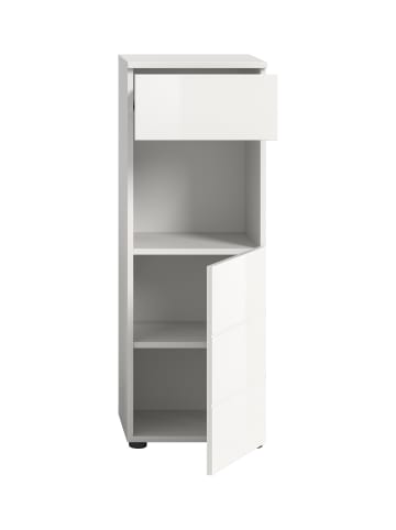 xonox.home Standschrank  (B/H/T: 38x106x34 cm) in weiß hochglanz