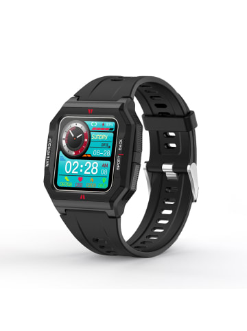 Platyne Multifunktionale Smartwatch in Schwarz