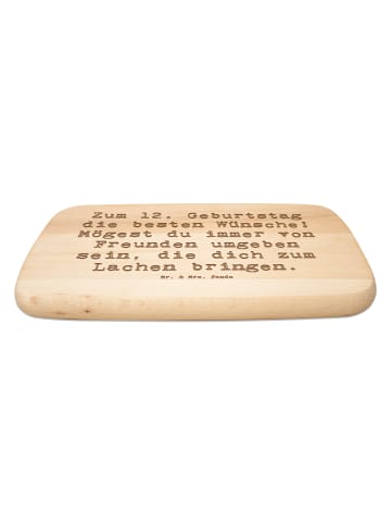 Mr. & Mrs. Panda Holzbrett Spruch 12. Geburtstag Wünsche mit Spruch in Transparent