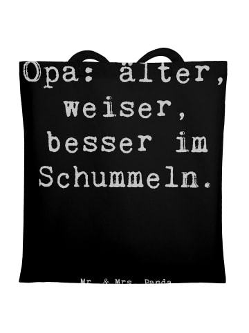 Mr. & Mrs. Panda Tüte Spruch Opa Weisheit mit Spruch in Schwarz