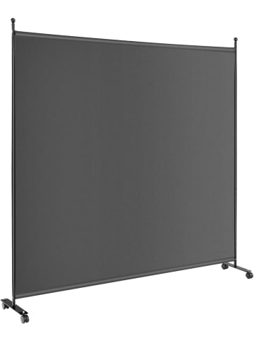 COSTWAY 184cm Raumteiler auf Rollen in Grau