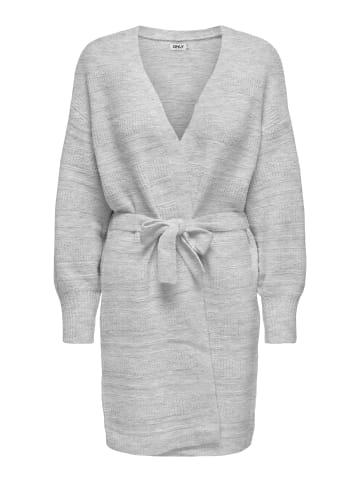 ONLY Strickpullover in Light Grey Melange