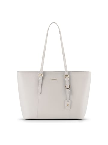 Lazarotti Bologna Leather XL Shopper Tasche Leder 35 cm in cream