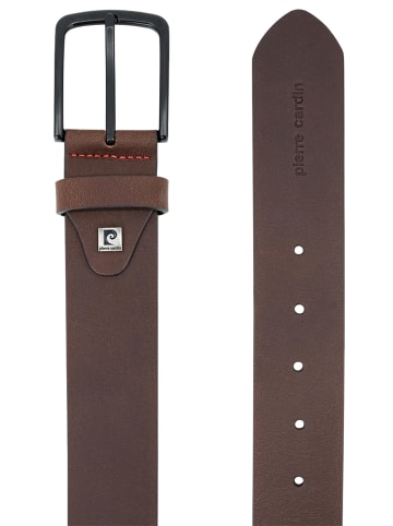Pierre Cardin Ledergürtel Basic in Dunkelbraun