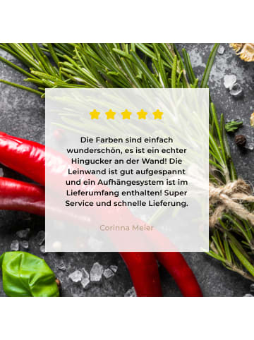 MuchoWow Leinwand bilder Gewürze (BxH)