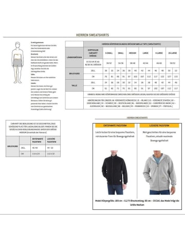 CARHARTT  Pullover "Marquette Full-Zip Sweatshirt" in Braun