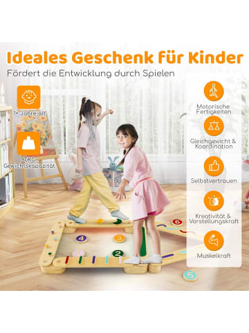 COSTWAY Balancierbalken Kinder in Bunt