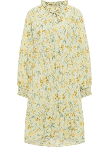 Albee Women Kleid Mit Blütenprint in Hellgrün Mehrfarbig