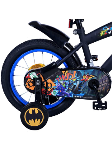 Volare Kinderfahrrad Batman für Jungen 14 Zoll Kinderrad in Schwarz 4 Jahre