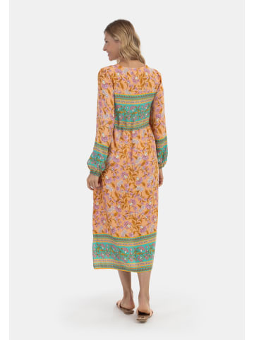 usha FESTIVAL Damen Sommerkleid in Pfirsich Mehrfarbig