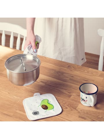 Mr. & Mrs. Panda Topfuntersetzer Avocado Tanzen ohne Spruch in Weiß