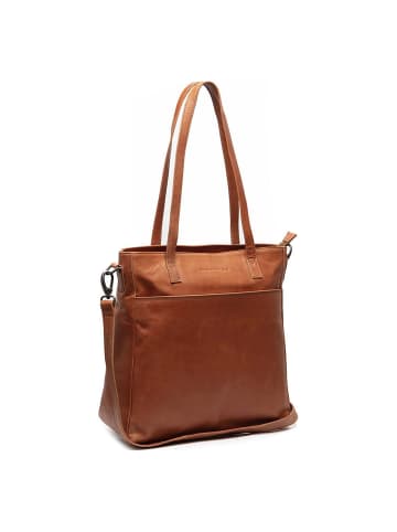 The Chesterfield Brand Mosel Shopper Tasche Leder 33 cm Laptopfach in cognac