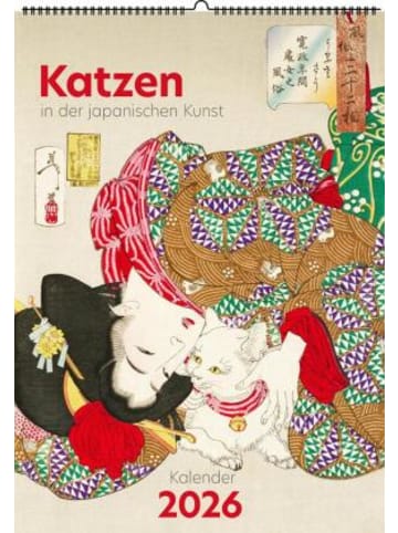 Favoritenpresse Kalender - Katzen in der japanischen Kunst. Wandkalender 2026