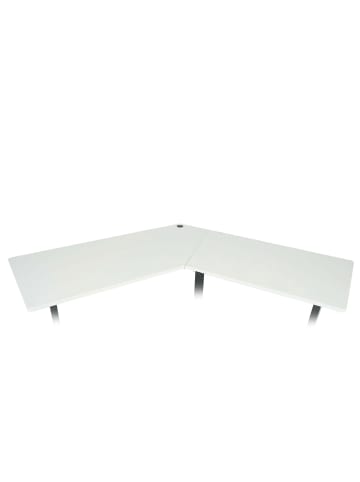 MCW Tischplatte für Eck-Schreibtisch D40, Weiß