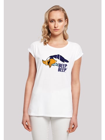 F4NT4STIC T-Shirt Looney Tunes Roadrunner Beep Beep' in weiß