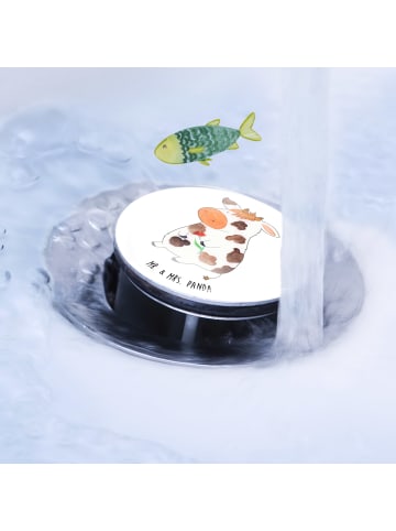 Mr. & Mrs. Panda Abfluss-Stöpsel Kuh ohne Spruch in Weiß