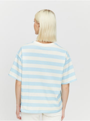 MAZINE T-Shirt Ravi T in dream blue/offwhite