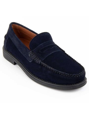 Purapiel Mokassins Weiße Schuhe Moretto4 in Blau