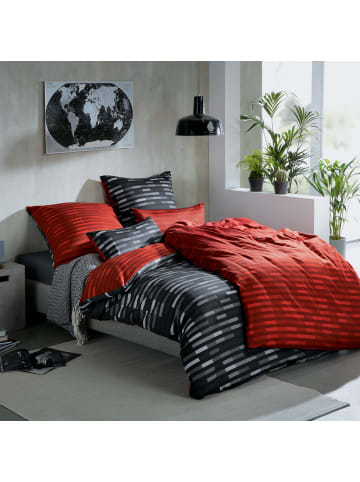 LOOKS by Wolfgang Joop Fein Flanell Wendebettwäsche in rot-grau