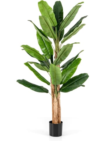 COSTWAY Künstlicher Bananenbaum 195cm in Grün