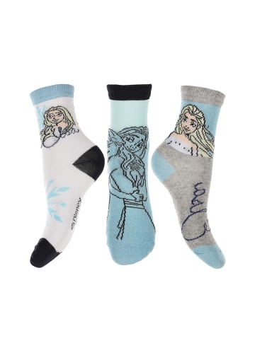 Disney Frozen 3er-Set: Socken Strümpfe in Mehrfarbig