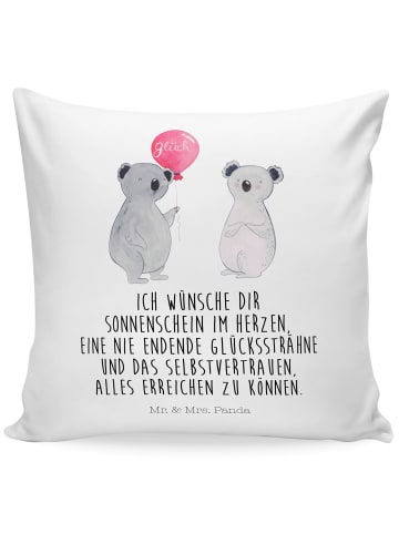 Mr. & Mrs. Panda Sofakissen Koala Luftballon mit Spruch in Weiß