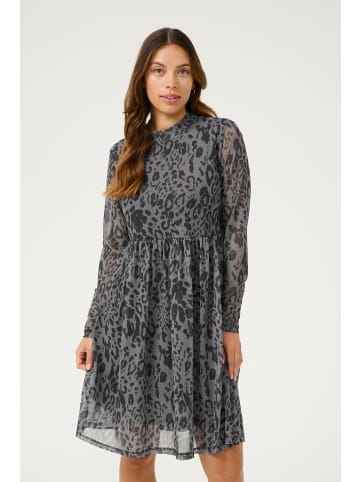 Kaffe Jerseykleid KAjohanne Regular fit in Major Brown/Black Leopard