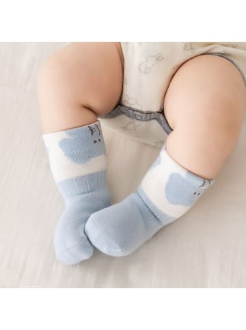 MUNADUNA 5er-Pack Babysocken mit grauem Seehundmotiv