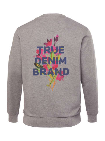 Men Plus Sweatshirt in grau melange