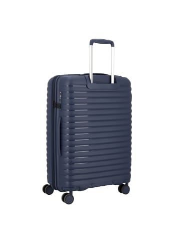 D&N Travel Line 4500 4 Rollen Trolley M 65 cm mit Dehnfalte in darkblue