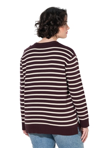 Ulla Popken Pullover in mahagoni