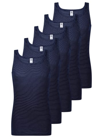 ESGE Unterhemd / Tanktop Feinripp Ringel in Marine